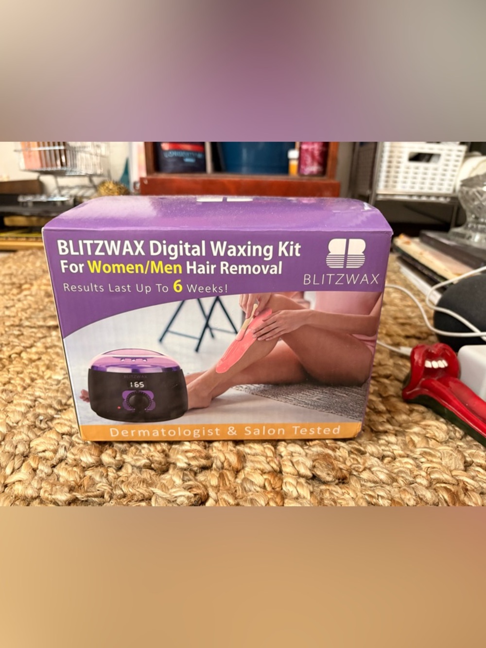 Purple Digital Waxing Kit for Men Grooming